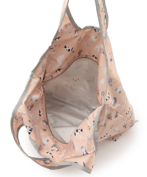 SHOO・LA・RUE(シューラルー)の「【UCHINOKOKAMOII】エコバッグ(エコバッグ/サブバッグ・レディース・ベビーピンク/ブラック/サックスブルー/アイボリー・00)」の11枚目の写真