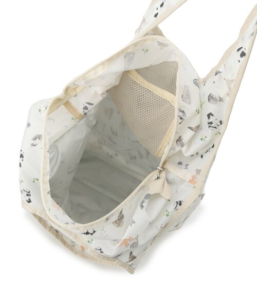 SHOO・LA・RUE(シューラルー)の「【UCHINOKOKAMOII】エコバッグ(エコバッグ/サブバッグ・レディース・ベビーピンク/ブラック/サックスブルー/アイボリー・00)」の12枚目の写真