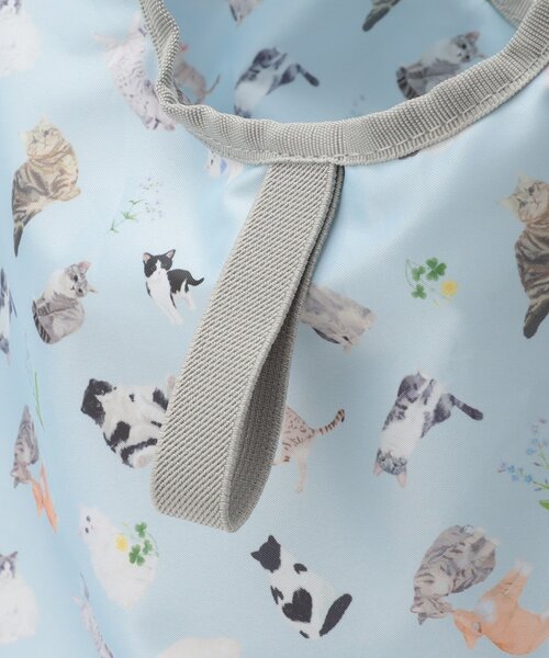 SHOO・LA・RUE(シューラルー)の「【UCHINOKOKAMOII】エコバッグ(エコバッグ/サブバッグ・レディース・ベビーピンク/ブラック/サックスブルー/アイボリー・00)」の14枚目の写真