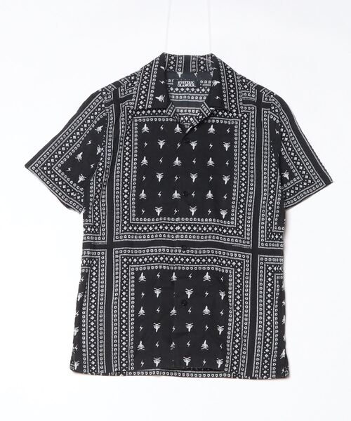 希少✨HYSTERIC GLAMOUR アロハシャツ Lサイズ ブラック 半袖 HYSTERIC GLAMOUR(ヒステリックグラマー) / アロハシャツ/L
