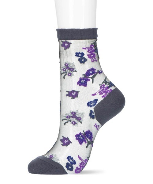 JILLSTUART レディース JILLフラワー シアーソックス 03145312