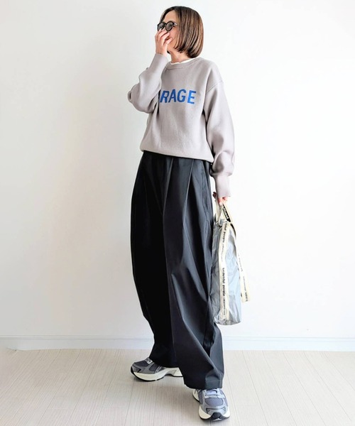 notch.(ノッチ)の「【 notch. by yui 】タックワイドコクーンパンツ(チノパンツ・レディース・ダークネイビー/ライトグリーン/ホワイト/ベージュ・TM/M)」の17枚目の写真