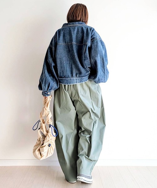 notch.（ノッチ）の「【 notch. by yui 】タックワイドコクーンパンツ（その他パンツ・レディース・ダークネイビー/ライトグリーン/ホワイト/ベージュ・TM/M）」の7枚目の写真