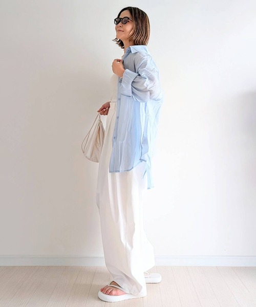 yu★ MEER.ワイドコクーンチノパンツ　ネイビー セール】Cocoon Silhouette Chino Wide Pants/コクーンチノ