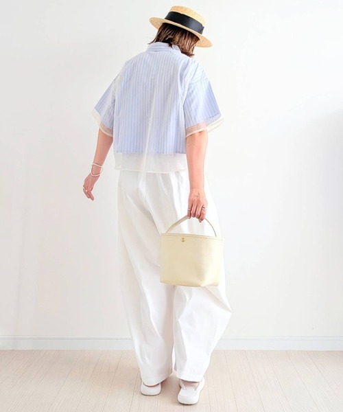 パンツ willfullychinocutoffside notch PT WILLFULLY（ウィルフリー）の「chino cut off side notch PT