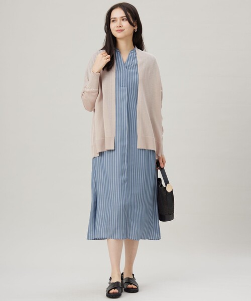 自由区(ジユウク)の「リヨセルポプリンシャツ ワンピース(シャツワンピース・レディース・ブラック系/ライラック系/ダルブルー系1/ネイビー/サックスブルー系1/カーキ系1/サックスブルー系3/ネイビー系2・32)」の19枚目の写真