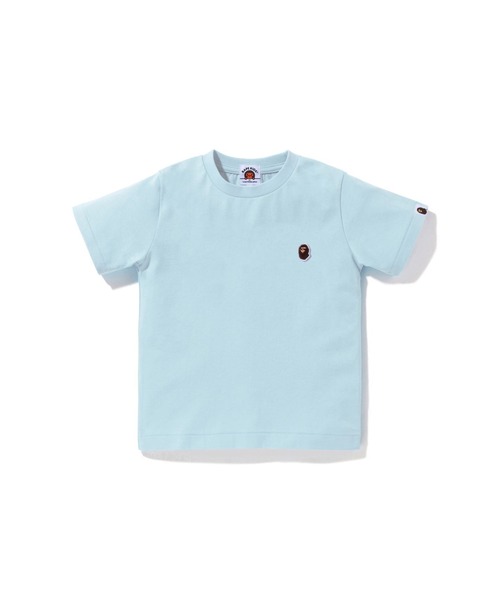 A BATHING APE（アベイシングエイプ）の「APE HEAD ONE POINT TEE（Tシャツ/カットソー・キッズ・ホワイト/サックスブルー/ブラック・100/140/130/110/120）」の3枚目の写真