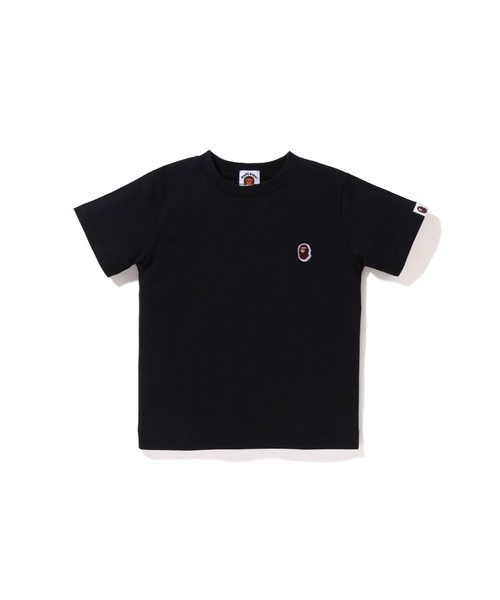 A BATHING APE（アベイシングエイプ）の「APE HEAD ONE POINT TEE（Tシャツ/カットソー・キッズ・ホワイト/サックスブルー/ブラック・100/140/130/110/120）」の2枚目の写真