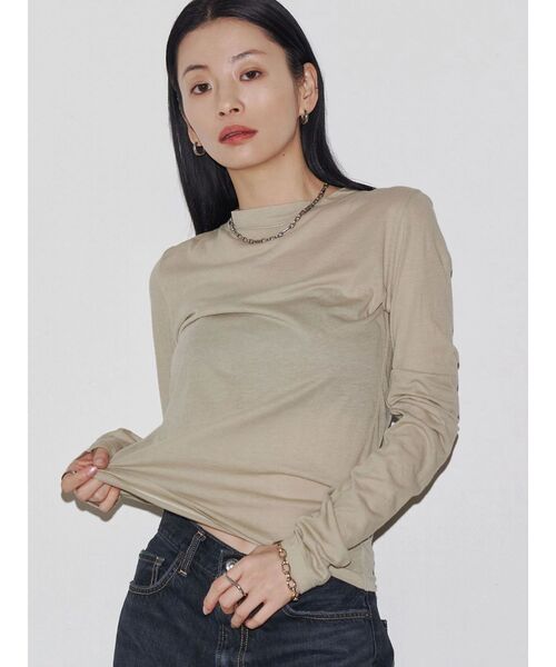 セール】【VEQUM】MULTI LAYERED LONG SLEEVE T SHIRT（Tシャツ
