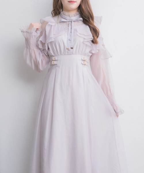 最安値　ラッフルロングワンピース ROJITA ラッフルロングワンピース（ワンピース）｜couture BY ROJITA