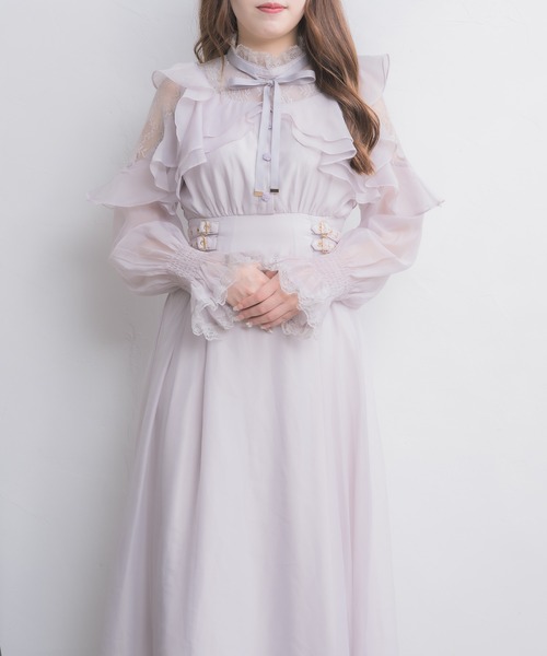 最安値　ラッフルロングワンピース ROJITA ラッフルロングワンピース（ワンピース）｜couture BY ROJITA