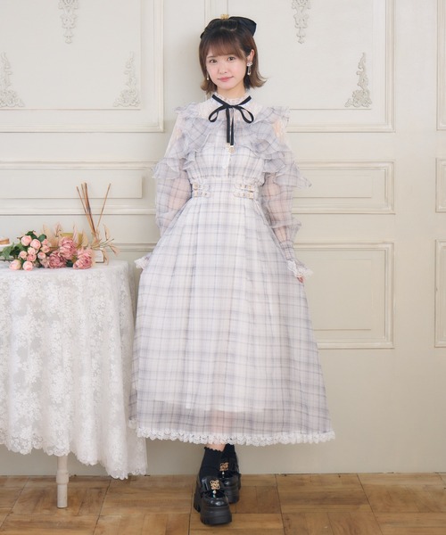 新品　Rotta clothing クリスマスワンピース セール】ラッフルロングワンピース（ワンピース）｜couture BY ROJITA
