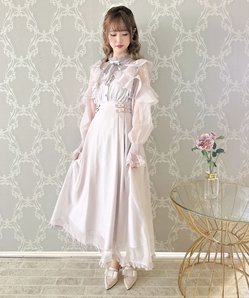 ラッフルロングワンピース（ワンピース）｜couture BY ROJITA