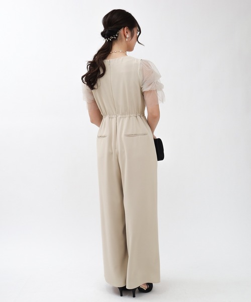 TRUDEA（トルディア）の「インナー付きオールインワン（パンツドレス・レディース・チャコールグレー/ベージュ/ブルー・MEDIUM/LARGE）」の6枚目の写真