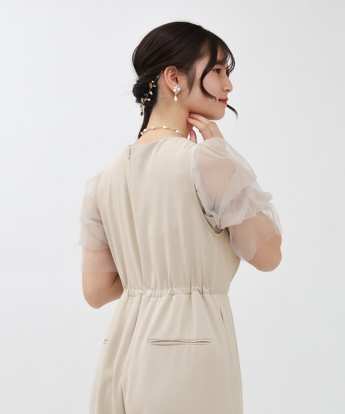 TRUDEA（トルディア）の「インナー付きオールインワン（パンツドレス・レディース・チャコールグレー/ベージュ/ブルー・MEDIUM/LARGE）」の9枚目の写真