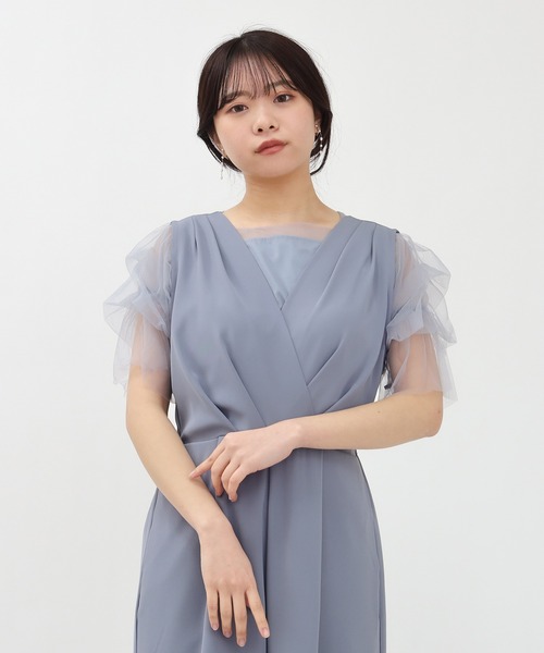 TRUDEA（トルディア）の「インナー付きオールインワン（パンツドレス・レディース・チャコールグレー/ベージュ/ブルー・MEDIUM/LARGE）」の16枚目の写真