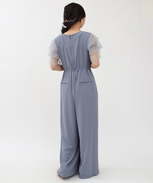 TRUDEA（トルディア）の「インナー付きオールインワン（パンツドレス・レディース・チャコールグレー/ベージュ/ブルー・MEDIUM/LARGE）」の13枚目の写真