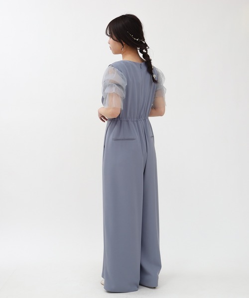 TRUDEA（トルディア）の「インナー付きオールインワン（パンツドレス・レディース・チャコールグレー/ベージュ/ブルー・MEDIUM/LARGE）」の12枚目の写真