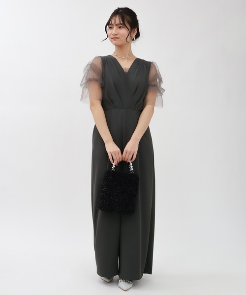 TRUDEA（トルディア）の「インナー付きオールインワン（パンツドレス・レディース・チャコールグレー/ベージュ/ブルー・MEDIUM/LARGE）」の20枚目の写真