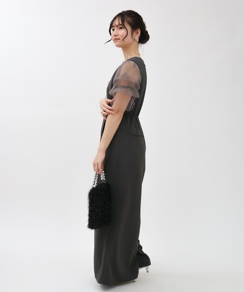 TRUDEA（トルディア）の「インナー付きオールインワン（パンツドレス・レディース・チャコールグレー/ベージュ/ブルー・MEDIUM/LARGE）」の21枚目の写真