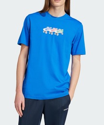 adidas アディダス Tシャツ・カットソー 水色x紺 3800125M0011 adidas - 新品(メンズM)アディダス 紺色クライマライトTシャツ