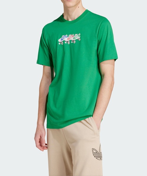 adidas(アディダス)の「アディダス オリジナルス 半袖Tシャツ / アディダスオリジナルス adidas Originals(Tシャツ/カットソー・メンズ・ブルー/ホワイト/グリーン・XX-LARGE/3XL/LARGE/MEDIUM/SMALL/X-LARGE/X-SMALL)」の3枚目の写真