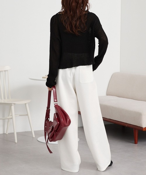 イージードライダンボールワイドスウェットパンツ