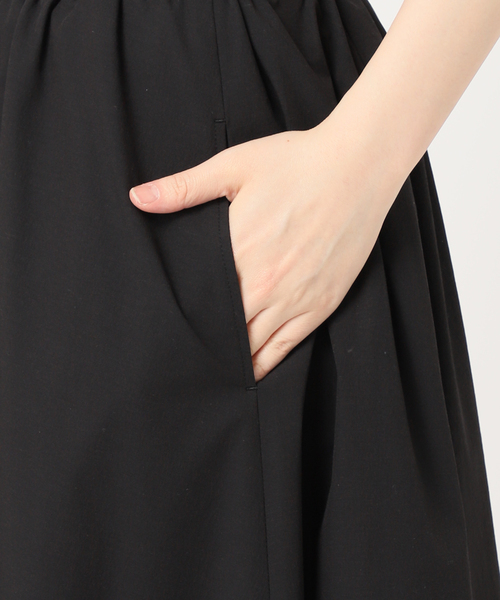 JOURNAL STANDARD（ジャーナルスタンダード）の「【撥水/接触冷感/洗える/UVカット】リネンナイロンストレッチギャザースカート（スカート・レディース・ブラック/ブラウン・36/38）」の20枚目の写真