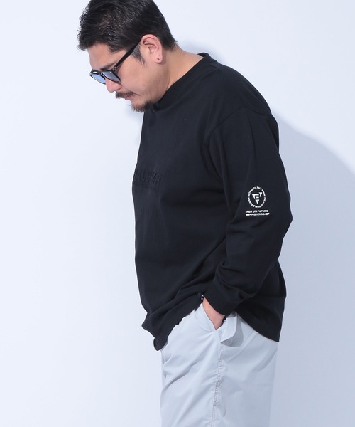 セール】BALL (ボール) エンボスプリント クルーネック 長袖 T