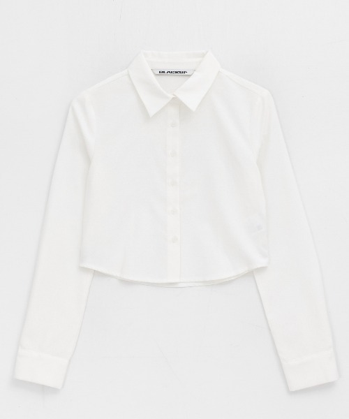 BLACKUP（ブラックアップ）の「[MADE] レチクベーシックオックスフォードシャツクロップver.（シャツ/ブラウス・レディース・アイボリー/マルチ・MEDIUM/SMALL）」の15枚目の写真