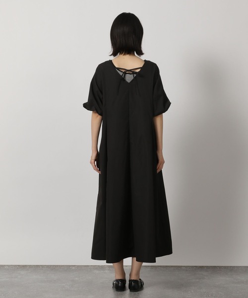 LAKOLE（ラコレ）の「袖バルーンタックワンピース / 326952（ワンピース・レディース・ブラック/ライトベージュ/ブルー・FREE）」の12枚目の写真