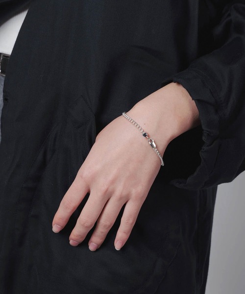 HERGO（ハーゴ）の「NP:HERGO ROUND CUT BRACELET COLOR SV-925（ブレスレット・メンズ・シルバー/オレンジ/グリーン/ブルー・S/M）」の2枚目の写真