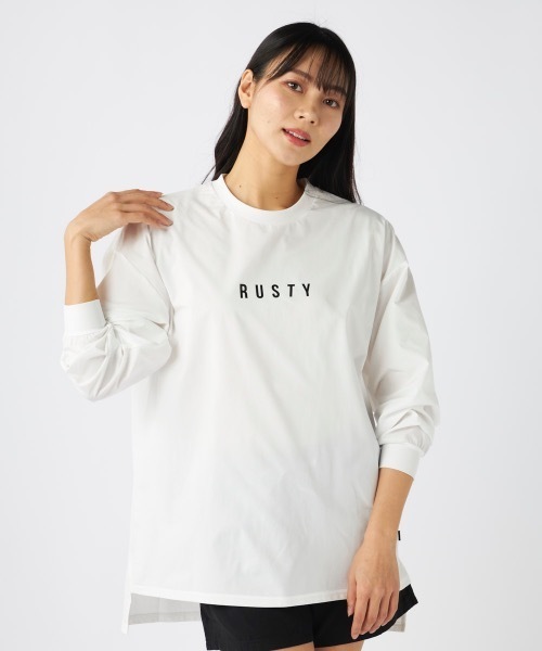 セール】【RUSTY/ラスティー】レディースラッシュロングTシャツ バック