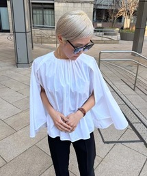 JENNE | スタイルカバーケープ風トップス(Tシャツ/カットソー)