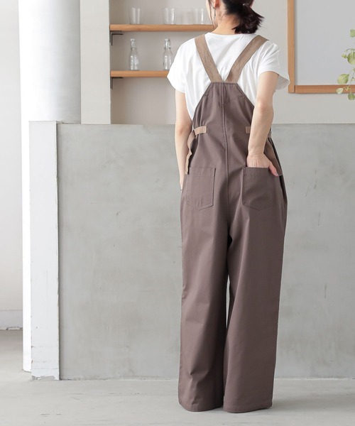 n'OrLABEL（ノアールレーベル）の「『ワークサロペット』（サロペット/オーバーオール・レディース・モカ/ブラック・2/1）」の6枚目の写真