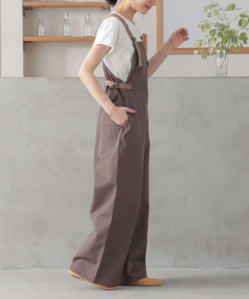 n'OrLABEL（ノアールレーベル）の「『ワークサロペット』（サロペット/オーバーオール・レディース・モカ/ブラック・2/1）」の7枚目の写真