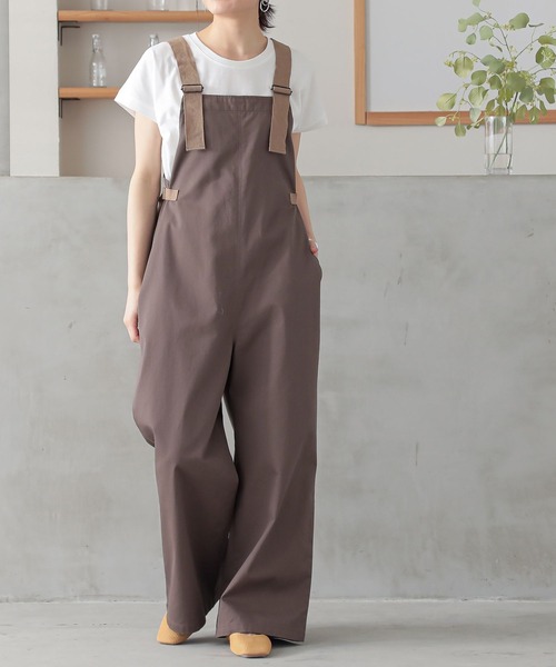 n'OrLABEL（ノアールレーベル）の「『ワークサロペット』（サロペット/オーバーオール・レディース・モカ/ブラック・2/1）」の8枚目の写真