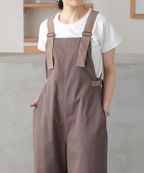 n'OrLABEL（ノアールレーベル）の「『ワークサロペット』（サロペット/オーバーオール・レディース・モカ/ブラック・2/1）」の11枚目の写真