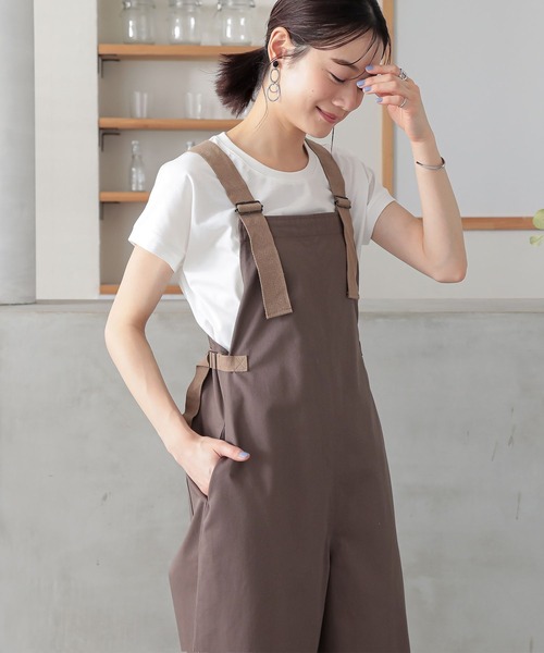 n'OrLABEL（ノアールレーベル）の「『ワークサロペット』（サロペット/オーバーオール・レディース・モカ/ブラック・2/1）」の12枚目の写真