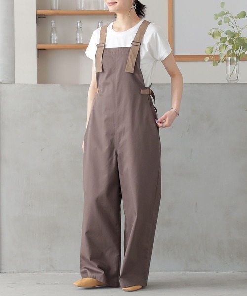 n'OrLABEL（ノアールレーベル）の「『ワークサロペット』（サロペット/オーバーオール・レディース・モカ/ブラック・2/1）」の9枚目の写真