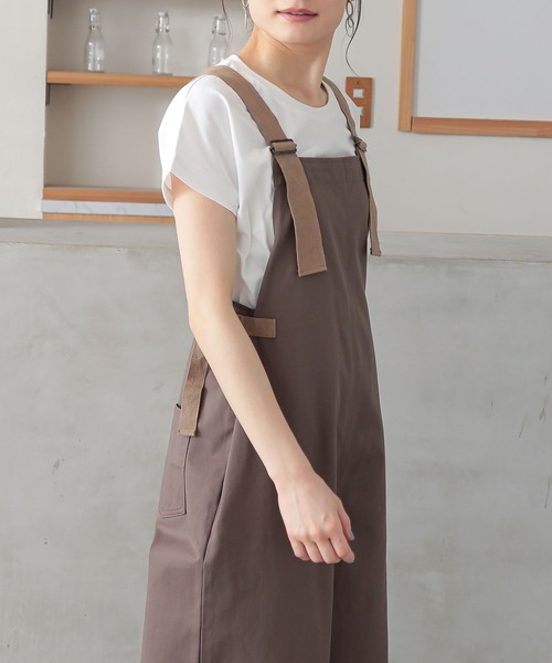 n'OrLABEL（ノアールレーベル）の「『ワークサロペット』（サロペット/オーバーオール・レディース・モカ/ブラック・2/1）」の14枚目の写真