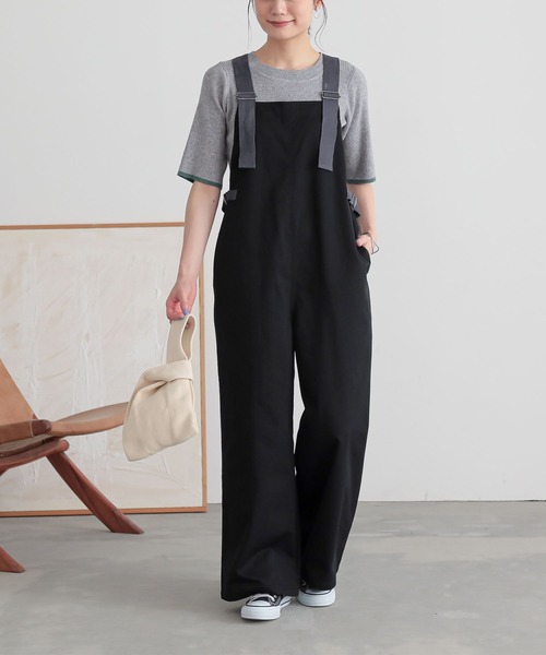 n'OrLABEL（ノアールレーベル）の「『ワークサロペット』（サロペット/オーバーオール・レディース・モカ/ブラック・2/1）」の15枚目の写真