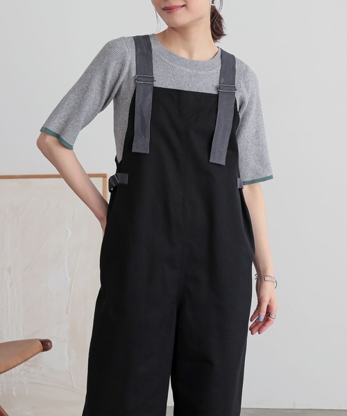 n'OrLABEL（ノアールレーベル）の「『ワークサロペット』（サロペット/オーバーオール・レディース・モカ/ブラック・2/1）」の22枚目の写真