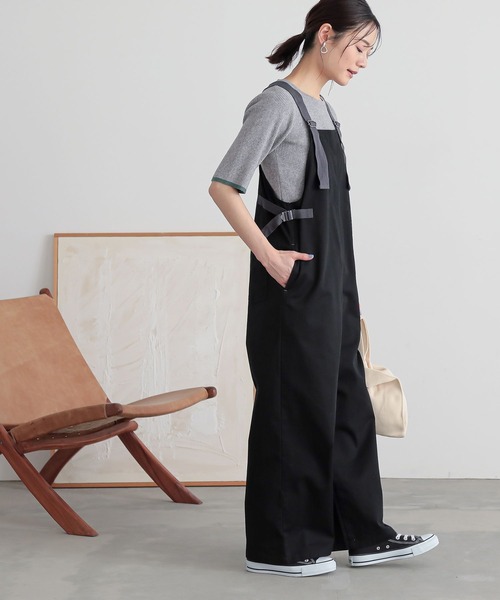 n'OrLABEL（ノアールレーベル）の「『ワークサロペット』（サロペット/オーバーオール・レディース・モカ/ブラック・2/1）」の19枚目の写真