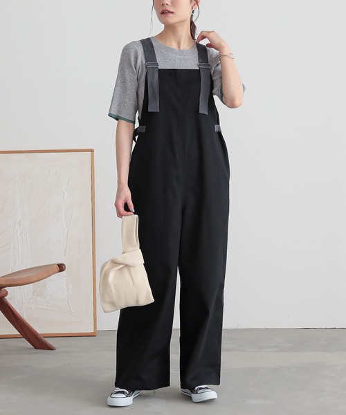 n'OrLABEL（ノアールレーベル）の「『ワークサロペット』（サロペット/オーバーオール・レディース・モカ/ブラック・2/1）」の21枚目の写真