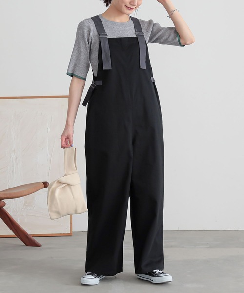 n'OrLABEL（ノアールレーベル）の「『ワークサロペット』（サロペット/オーバーオール・レディース・モカ/ブラック・2/1）」の20枚目の写真