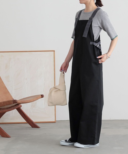 n'OrLABEL（ノアールレーベル）の「『ワークサロペット』（サロペット/オーバーオール・レディース・モカ/ブラック・2/1）」の17枚目の写真