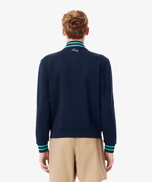 LACOSTE(ラコステ)の「2025マイアミオープンスウェットジャケット(ブルゾン・メンズ・ネイビー・L/XL/M)」の3枚目の写真