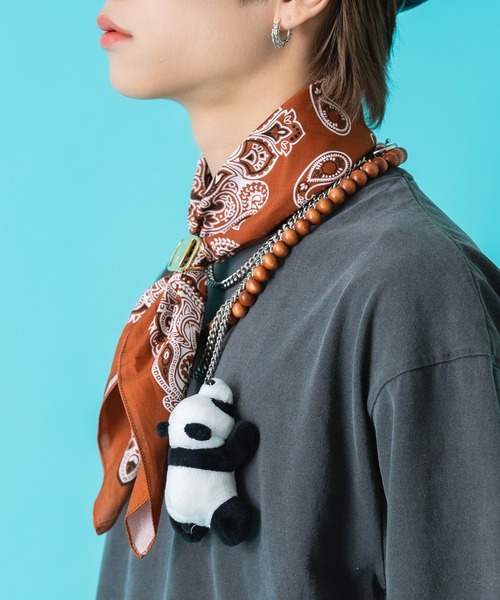 ankoROCK（アンコロック）の「TEDDY ankoROCK ピグメントTシャツ（Tシャツ/カットソー・メンズ・ベージュ系1/ブラック系2/ベージュ系2/ブラック系1・M/S/XL/L）」の6枚目の写真
