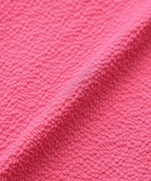 EVEX by KRIZIA(エヴェックスバイクリツィア)の「【L】【ウォッシャブル】サッカーストレッチタックワンピース(ワンピース・レディース・ダークネイビー/ピンク・44)」の10枚目の写真